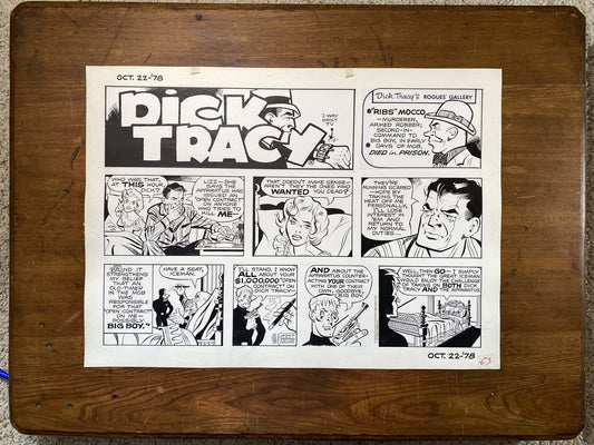 Dick Tracy Sunday 10/22/78 Original Art Illustration | Fletcher Studio