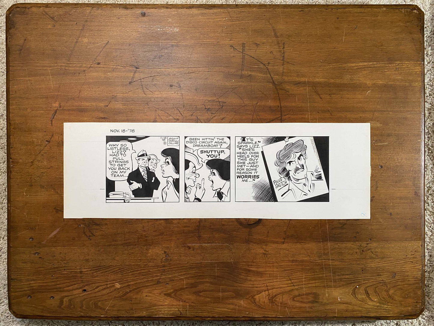 Dick Tracy Daily 11/18/78 Original Art Illustration | Fletcher Studio
