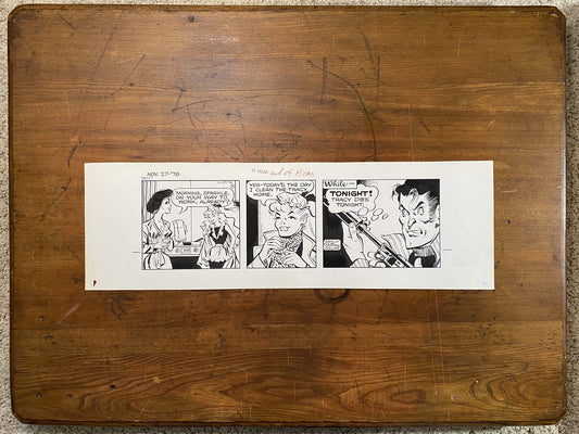 Dick Tracy Daily 11/27/78 Original Art Illustration | Fletcher Studio