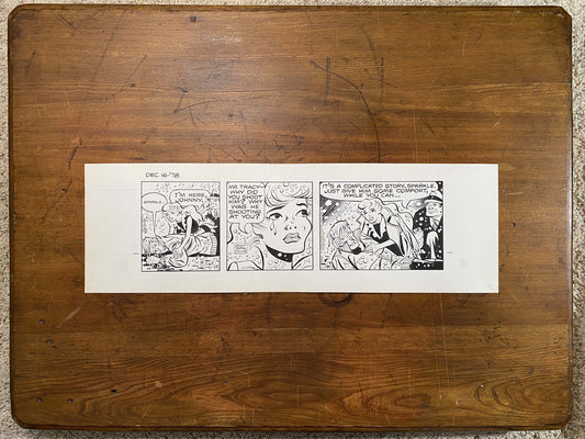 Dick Tracy Daily 12/16/78 Original Art Illustration | Fletcher Studio