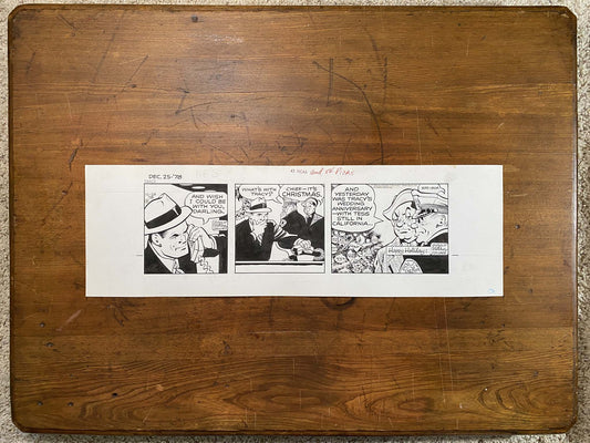 Dick Tracy Daily 12/25/78 Original Art Illustration | Fletcher Studio