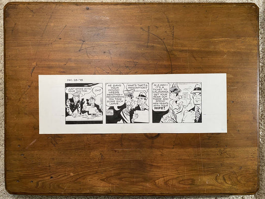 Dick Tracy Daily 12/28/78 Original Art Illustration | Fletcher Studio