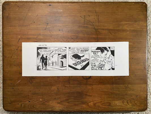 Dick Tracy Daily 1/3/79 Original Art Illustration | Fletcher Studio