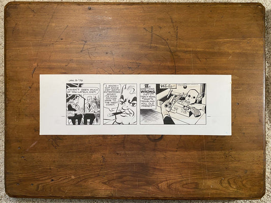 Dick Tracy Daily 1/9/79 Original Art Illustration | Fletcher Studio