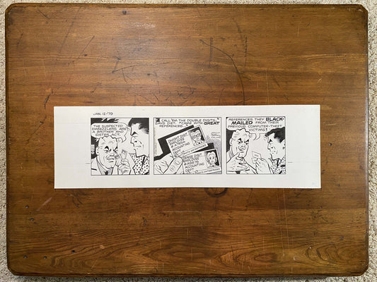 Dick Tracy Daily 1/12/79 Original Art Illustration | Fletcher Studio