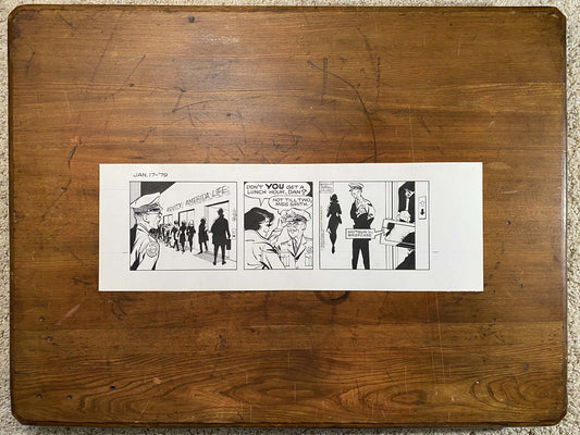 Dick Tracy Daily 1/17/79 Original Art Illustration | Fletcher Studio
