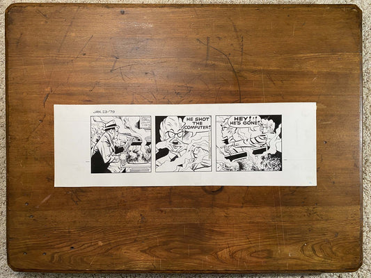 Dick Tracy Daily 1/23/79 Original Art Illustration | Fletcher Studio