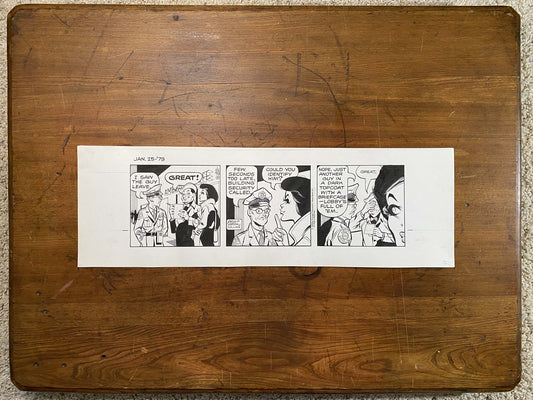 Dick Tracy Daily 1/25/79 Original Art Illustration | Fletcher Studio