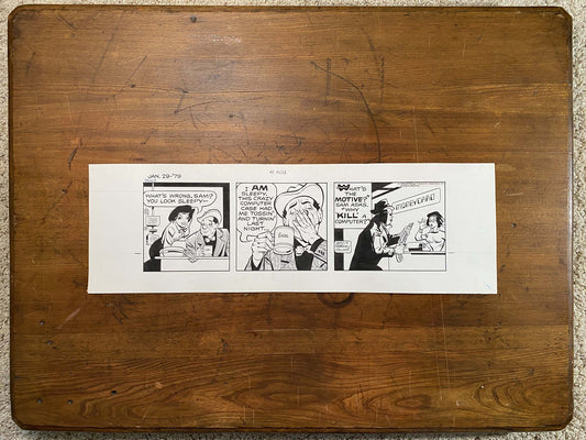 Dick Tracy Daily 1/29/79 Original Art Illustration | Fletcher Studio