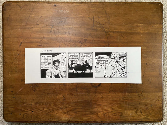 Dick Tracy Daily 1/31/79 Original Art Illustration | Fletcher Studio