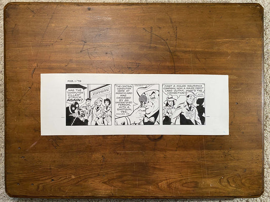 Dick Tracy Daily 2/1/79 Original Art Illustration | Fletcher Studio