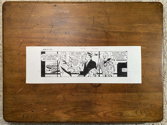 Dick Tracy Daily 2/5/79 Original Art Illustration | Fletcher Studio