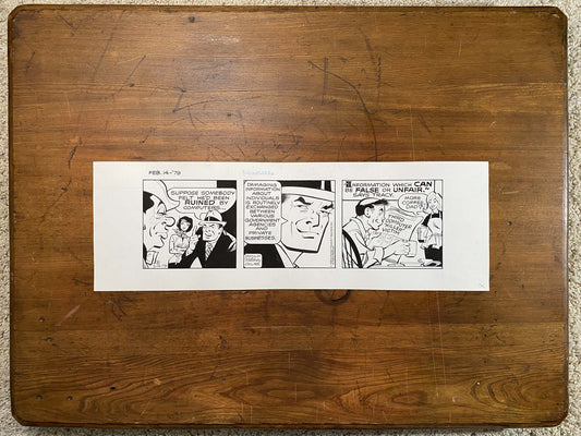 Dick Tracy Daily 2/14/79 Original Art Illustration | Fletcher Studio