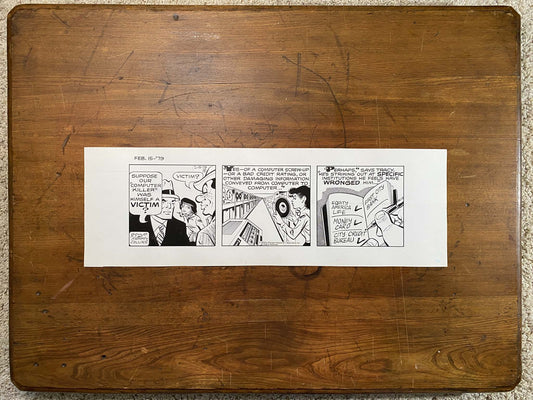 Dick Tracy Daily 2/15/79 Original Art Illustration | Fletcher Studio