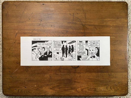 Dick Tracy Daily 2/21/79 Original Art Illustration | Fletcher Studio