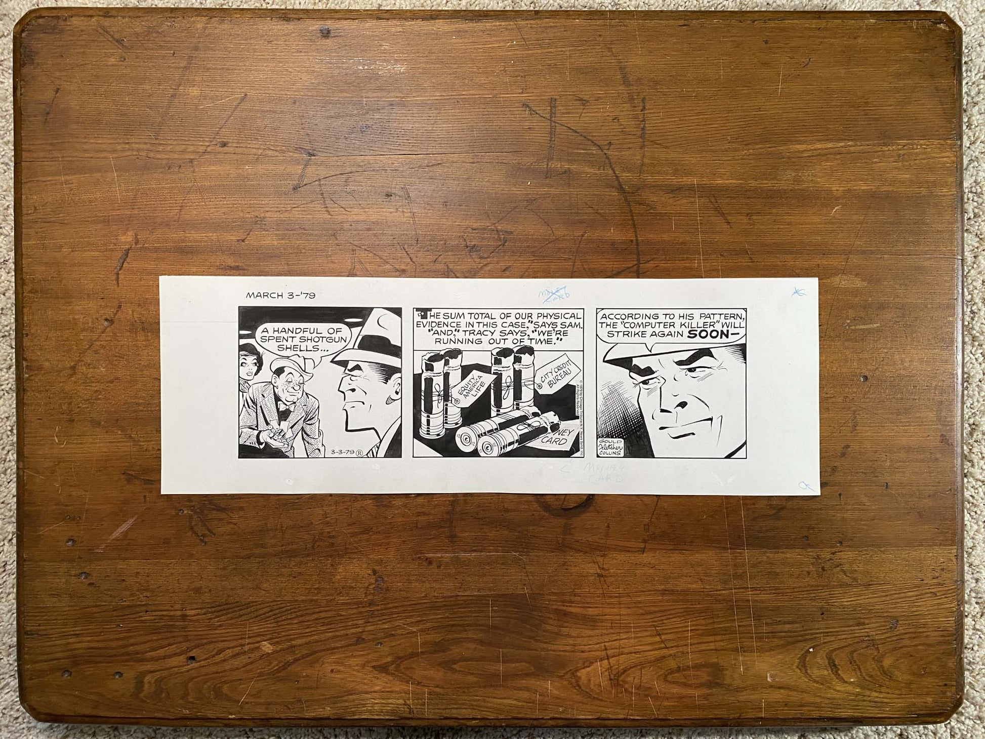 Dick Tracy Daily 3/3/79 Original Art Illustration | Fletcher Studio