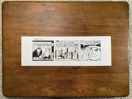 Dick Tracy Daily 3/7/79 Original Art Illustration | Fletcher Studio