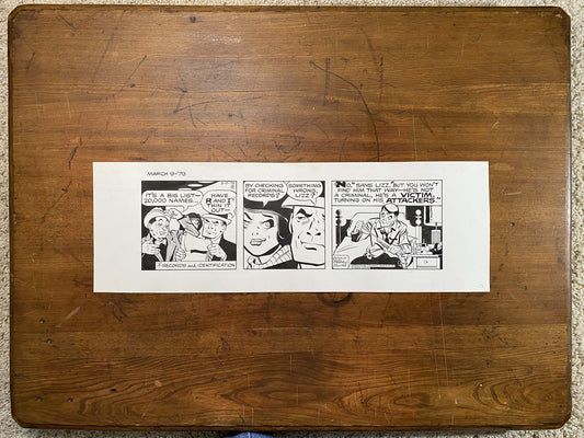 Dick Tracy Daily 3/9/79 Original Art Illustration | Fletcher Studio