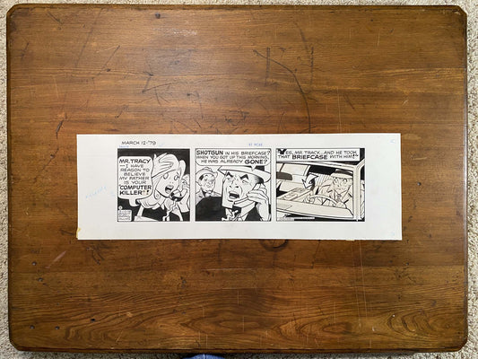 Dick Tracy Daily 3/12/79 Original Art Illustration | Fletcher Studio