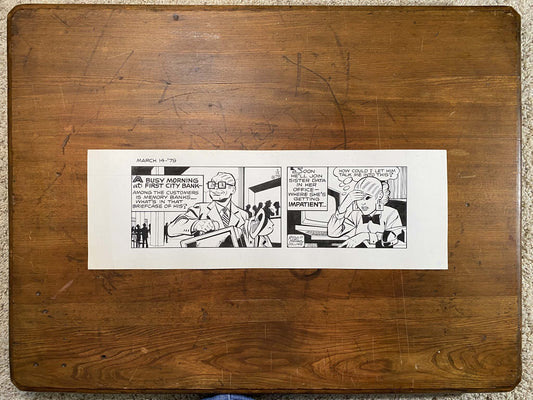 Dick Tracy Daily 3/14/79 Original Art Illustration | Fletcher Studio