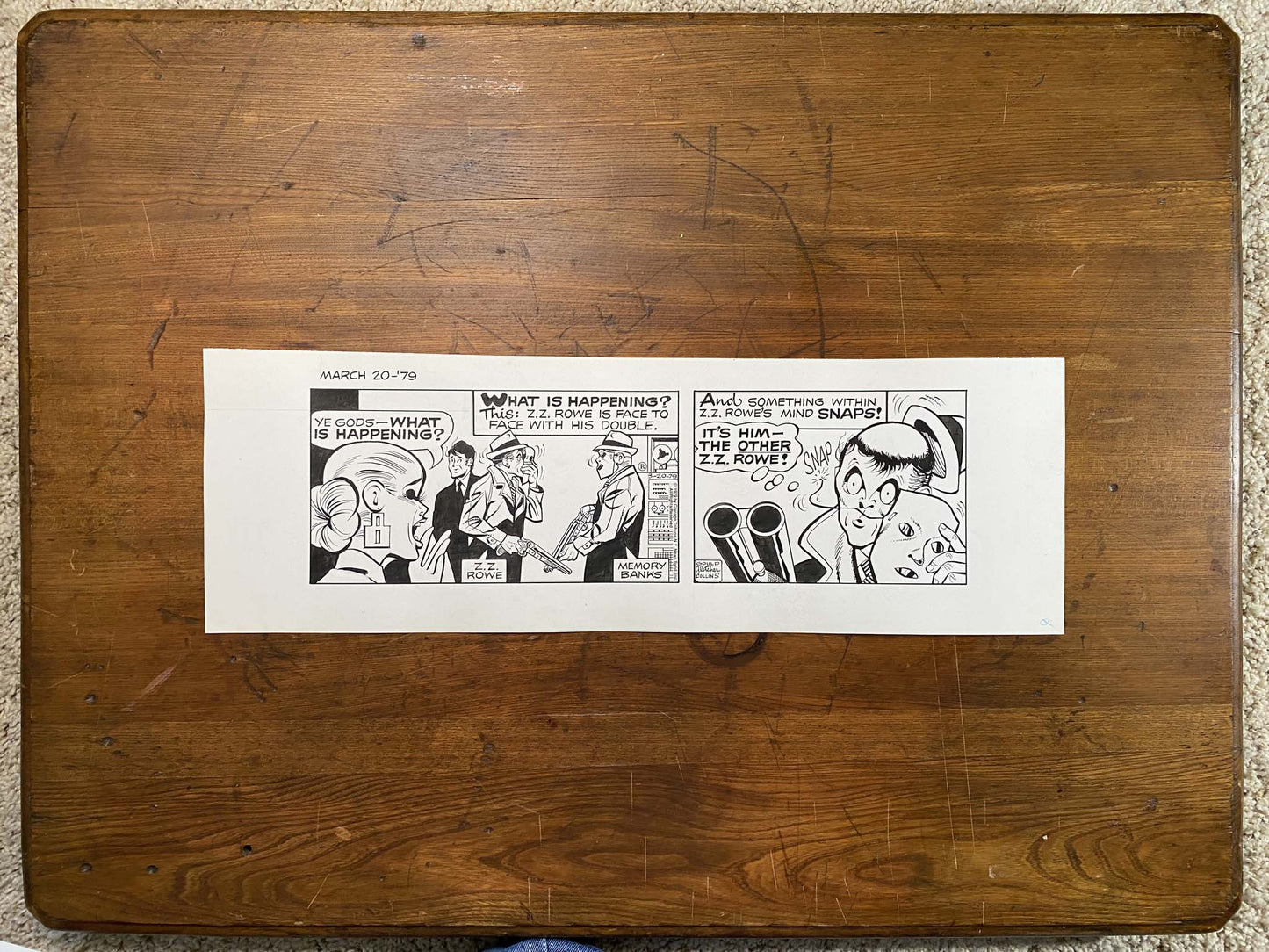 Dick Tracy Daily 3/20/79 Original Art Illustration | Fletcher Studio