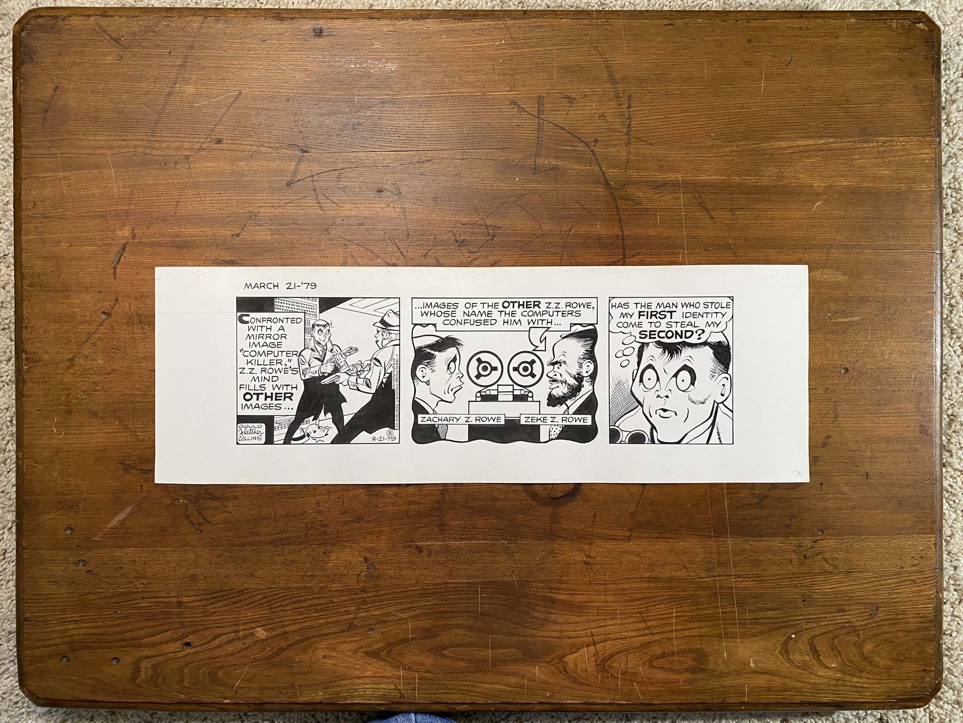 Dick Tracy Daily 3/21/79 Original Art Illustration | Fletcher Studio