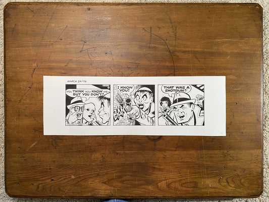 Dick Tracy Daily 3/24/79 Original Art Illustration | Fletcher Studio