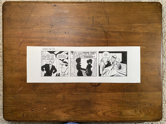 Dick Tracy Daily 3/29/79 Original Art Illustration | Fletcher Studio