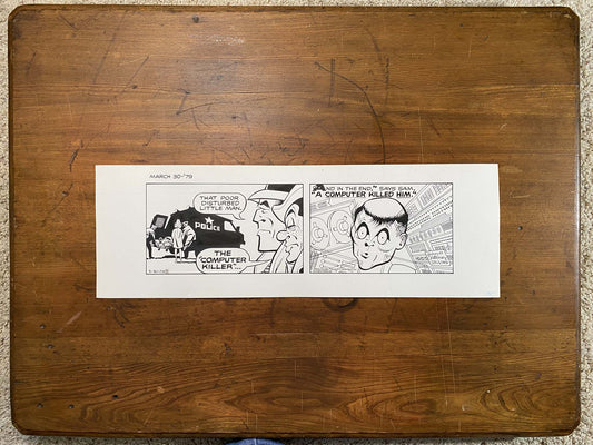 Dick Tracy Daily 3/30/79 Original Art Illustration | Fletcher Studio