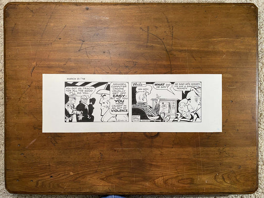 Dick Tracy Daily 3/31/79 Original Art Illustration | Fletcher Studio