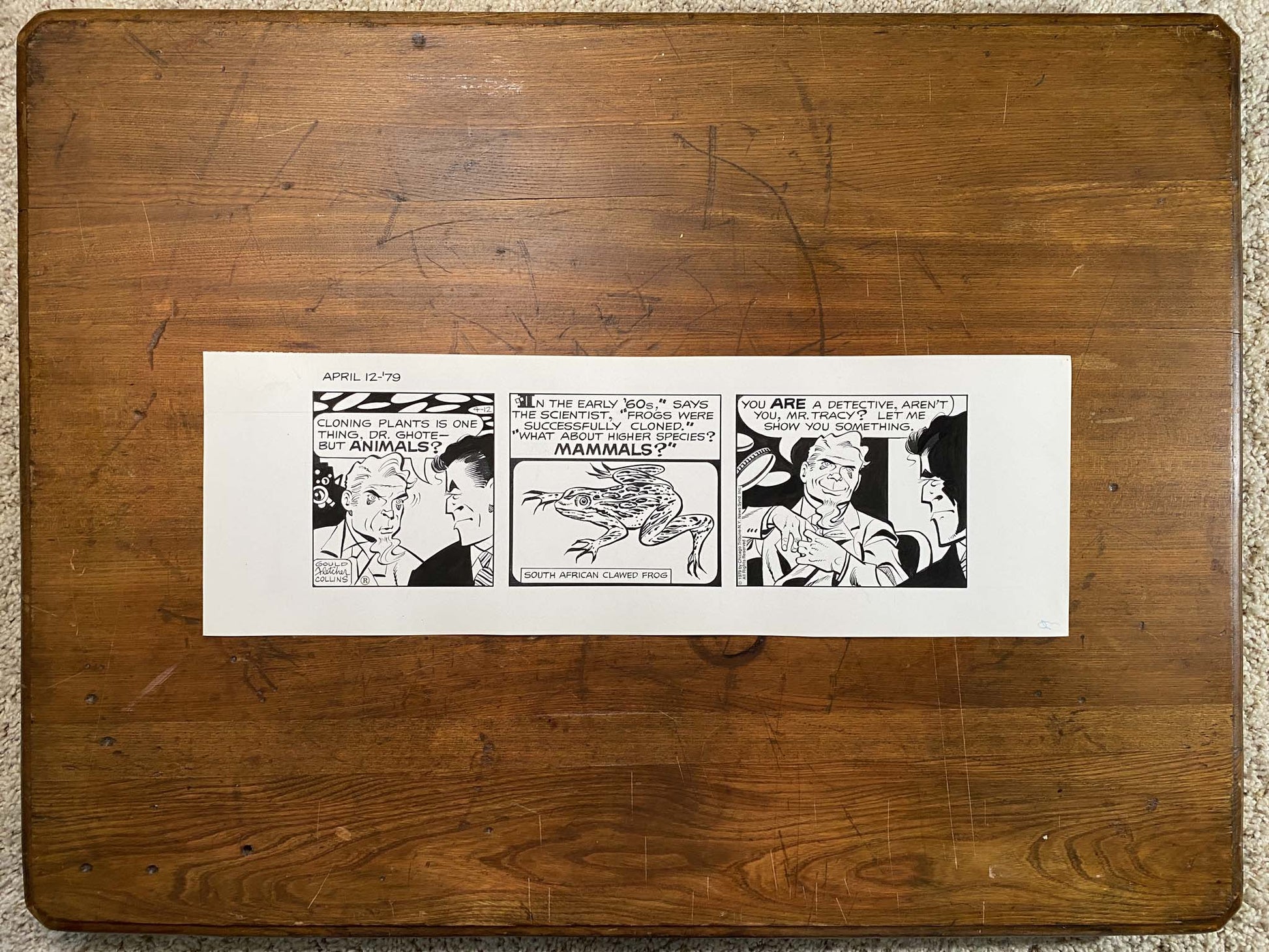 Dick Tracy Daily 4/12/79 Original Art Illustration | Fletcher Studio