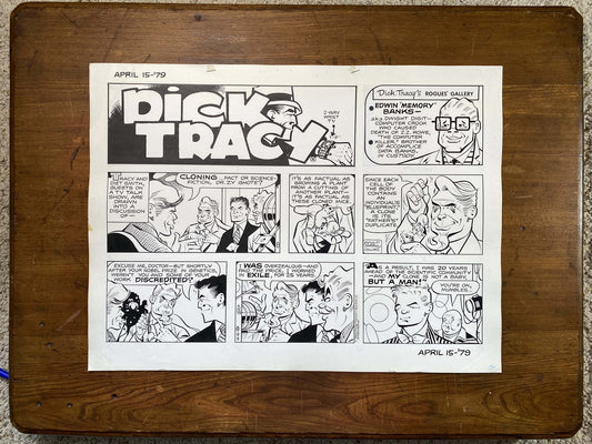 Dick Tracy Sunday 4/15/79 Original Art Illustration | Fletcher Studio