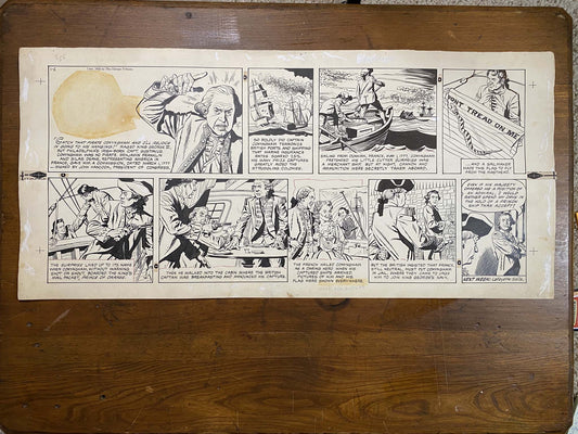 The Old Glory Story: History of the American Flag 1/2/55 Original Art Illustration | Fletcher Studio