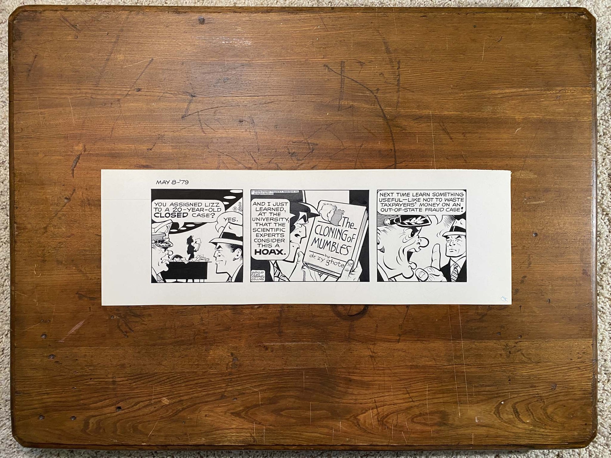 Dick Tracy Daily 5/8/79 Original Art Illustration | Fletcher Studio