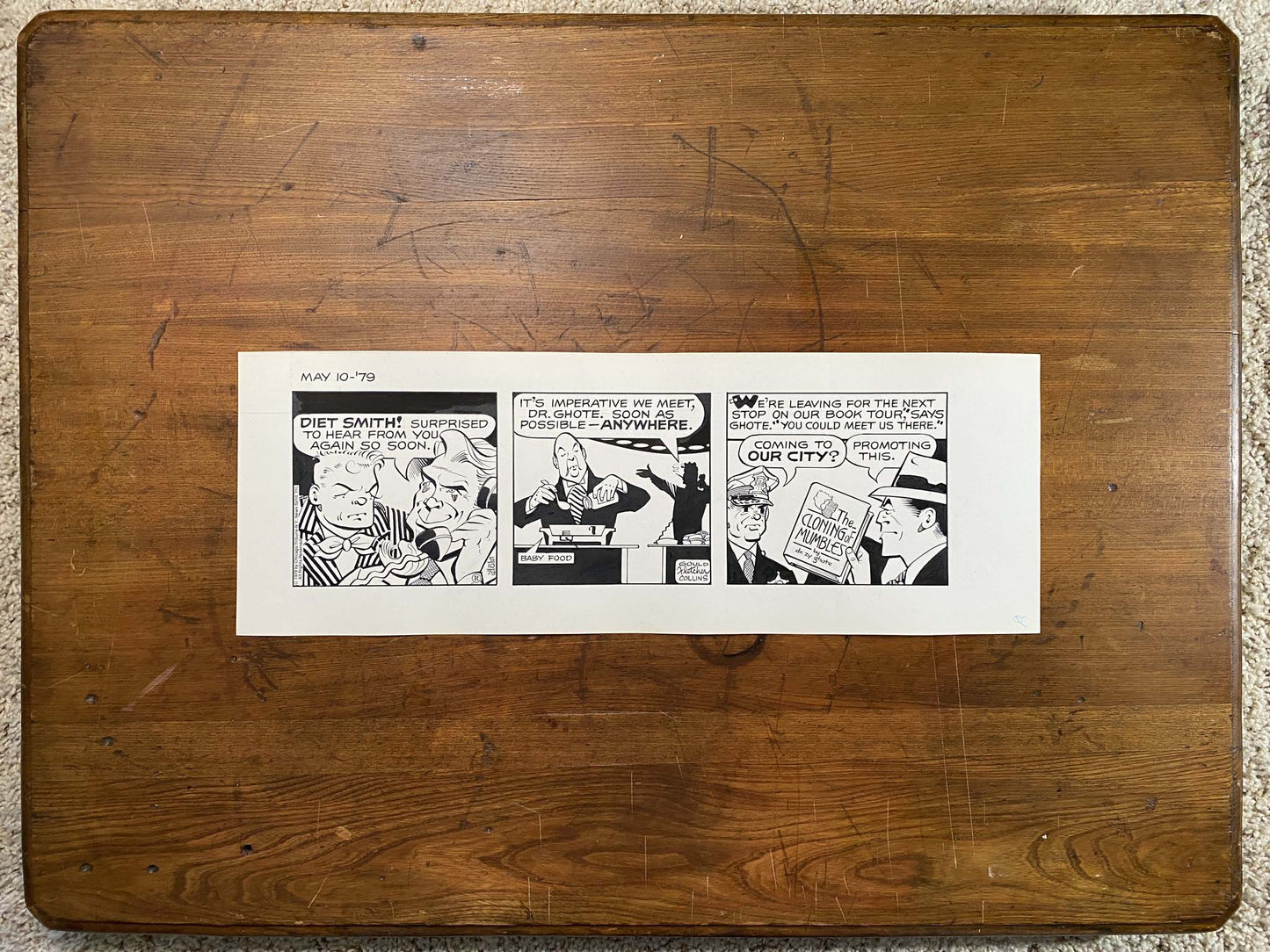 Dick Tracy Daily 5/10/79 Original Art Illustration | Fletcher Studio