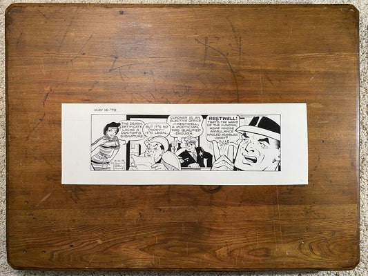 Dick Tracy Daily 5/16/79 Original Art Illustration | Fletcher Studio