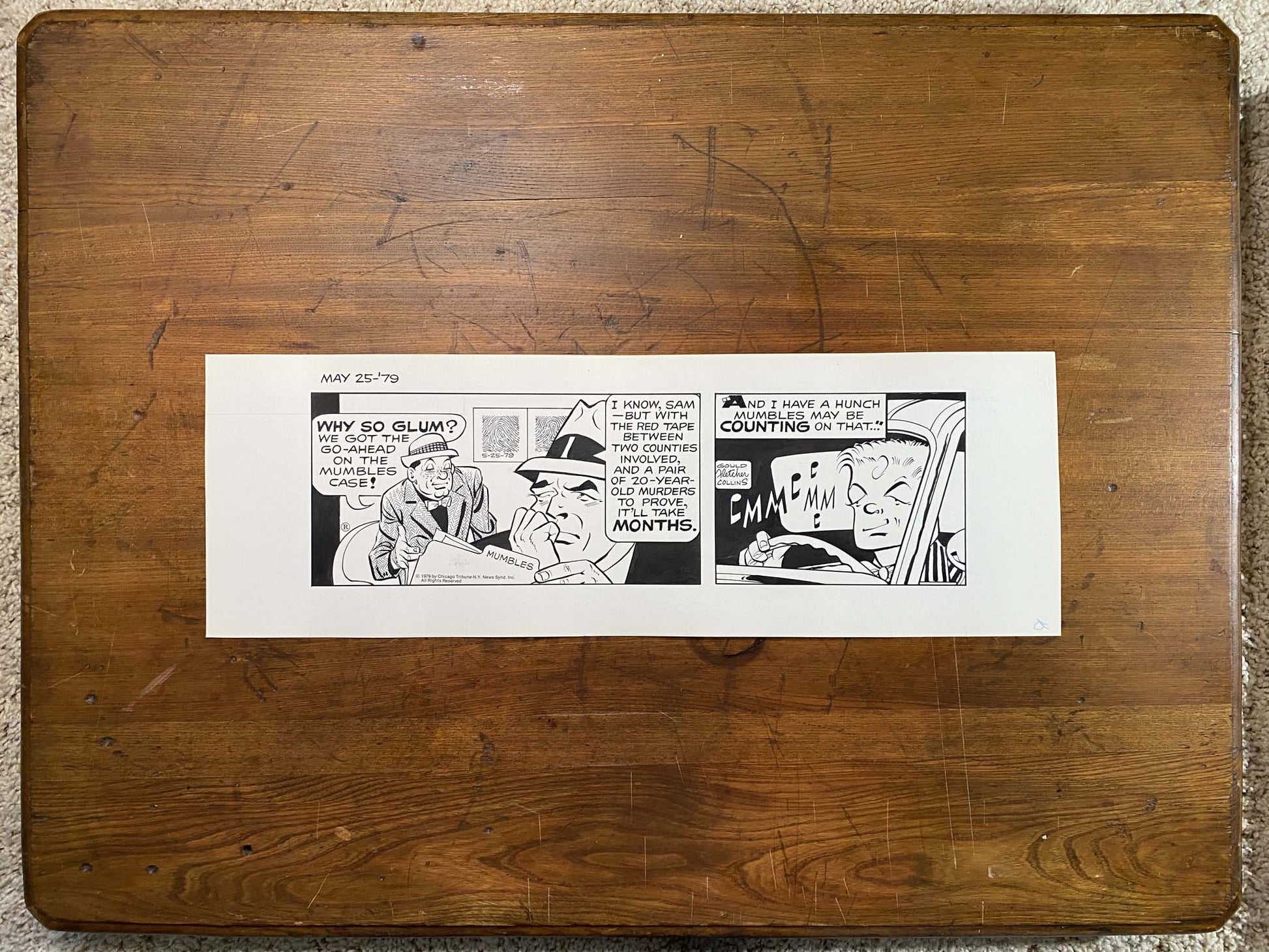 Dick Tracy Daily 5/25/79 Original Art Illustration | Fletcher Studio