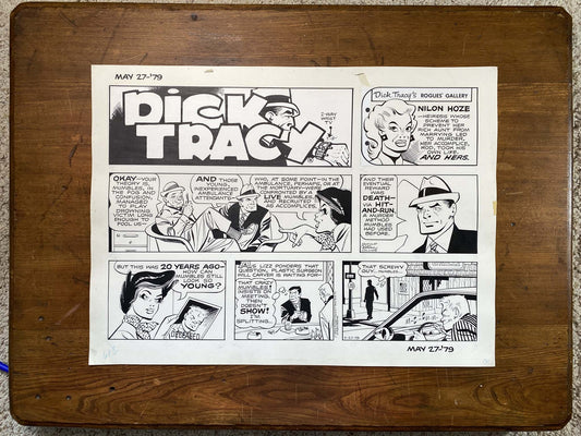 Dick Tracy Sunday 5/27/79 Original Art Illustration | Fletcher Studio